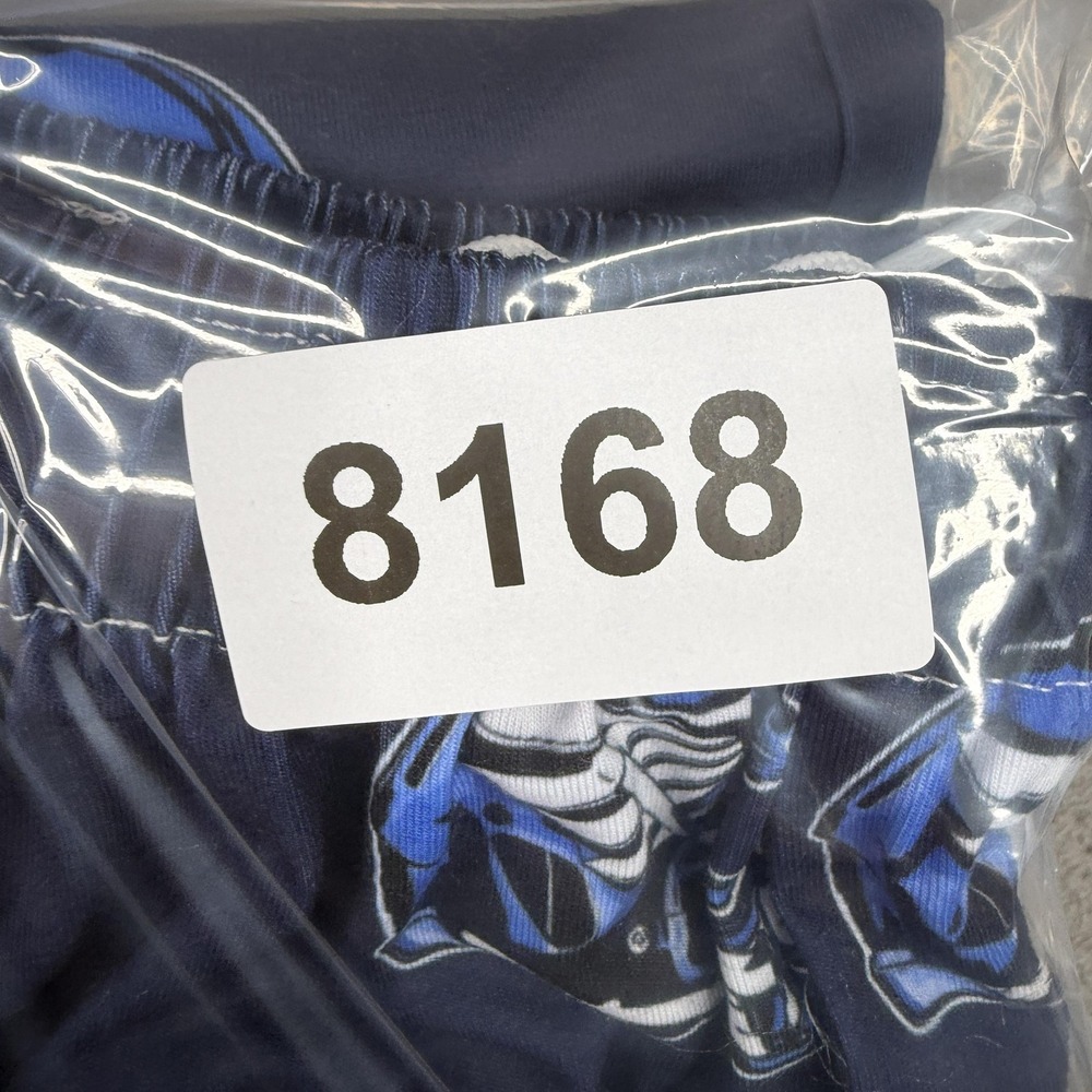 T-Birds Pajama Pants Mens XS Blue Football Helmet Print Lounge Sleep Pajamas - Picture 10 of 11